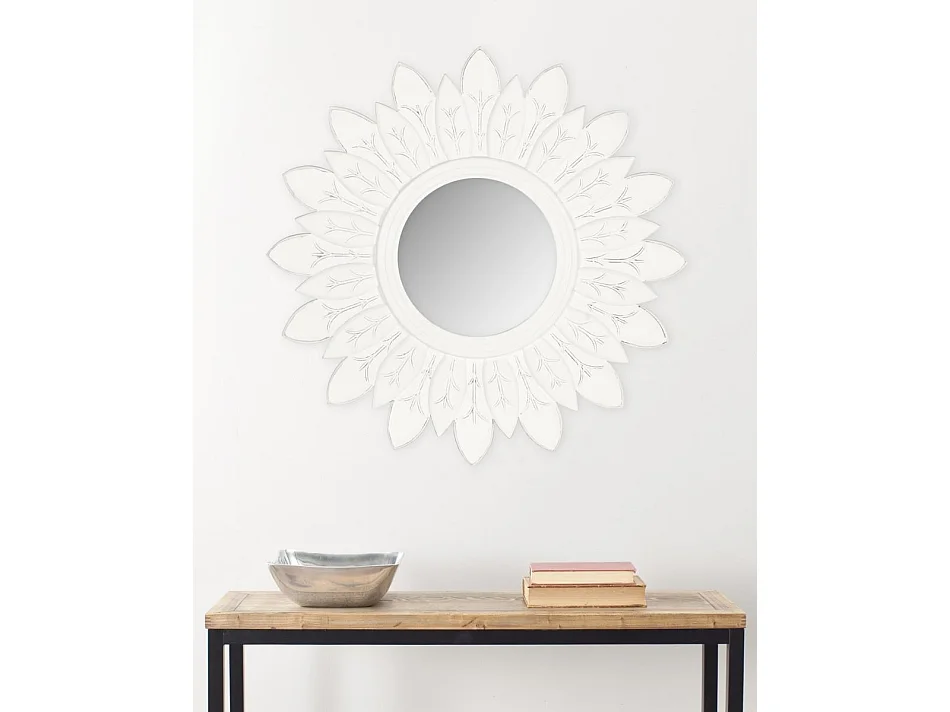 Miroir Blanc 75 x 2 x 75 cm - Sun King