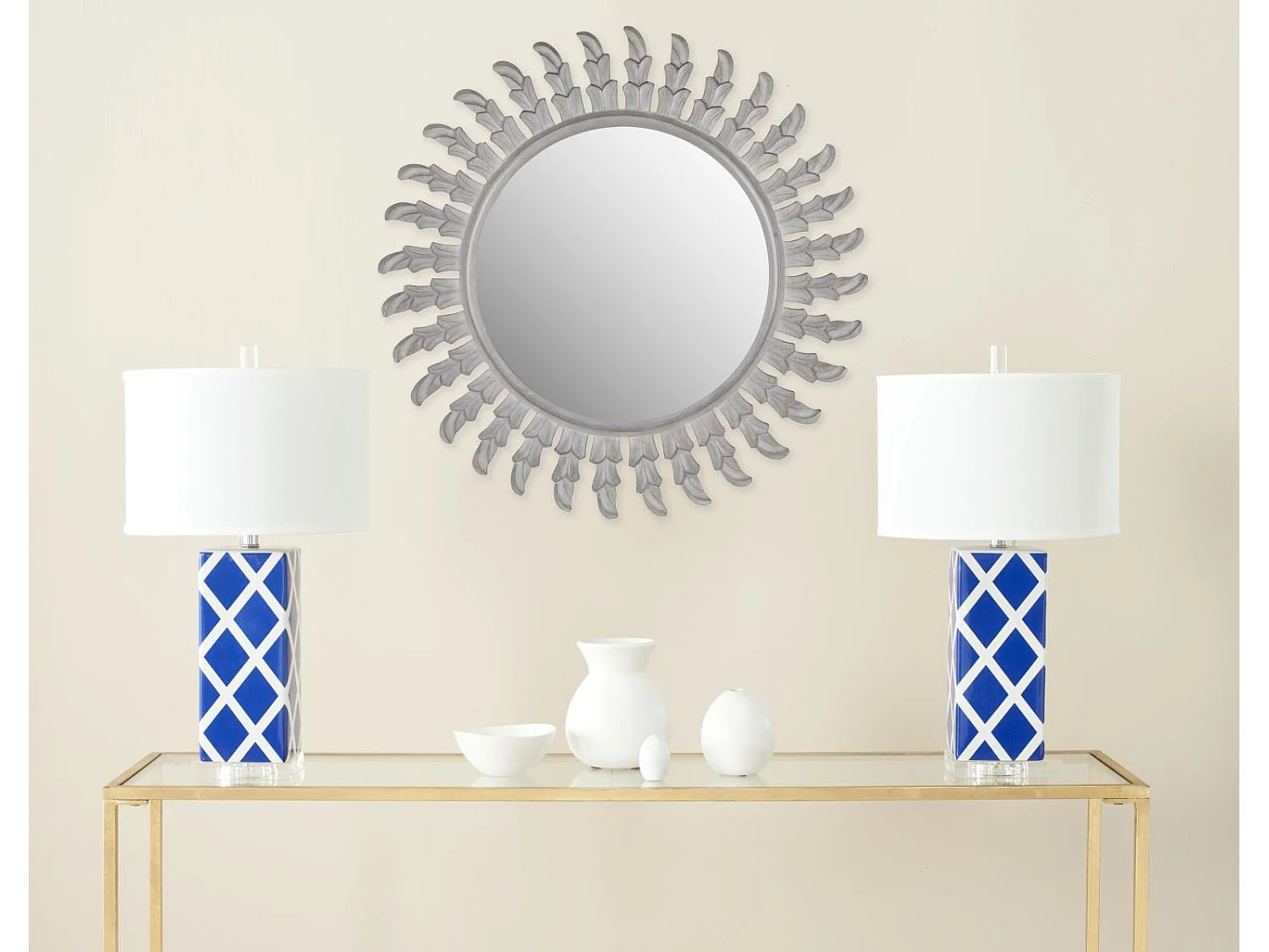 Miroir gris 80 X 2 X 80 cm - Inca