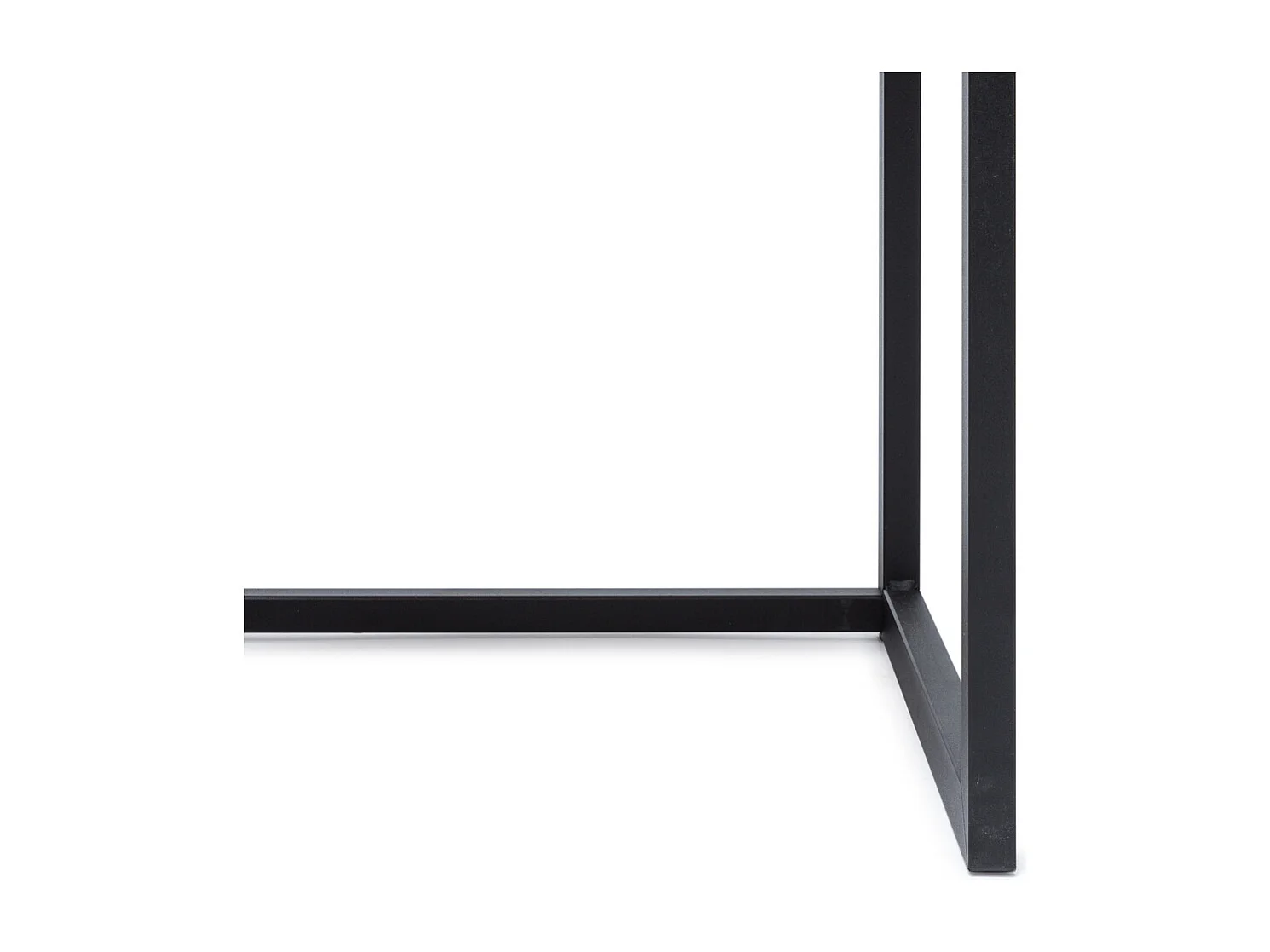 Mesita de noche ECO Three 40x40x47cm Negra en madera maciza de pino acabado vintage estilo industrial Box Furniture