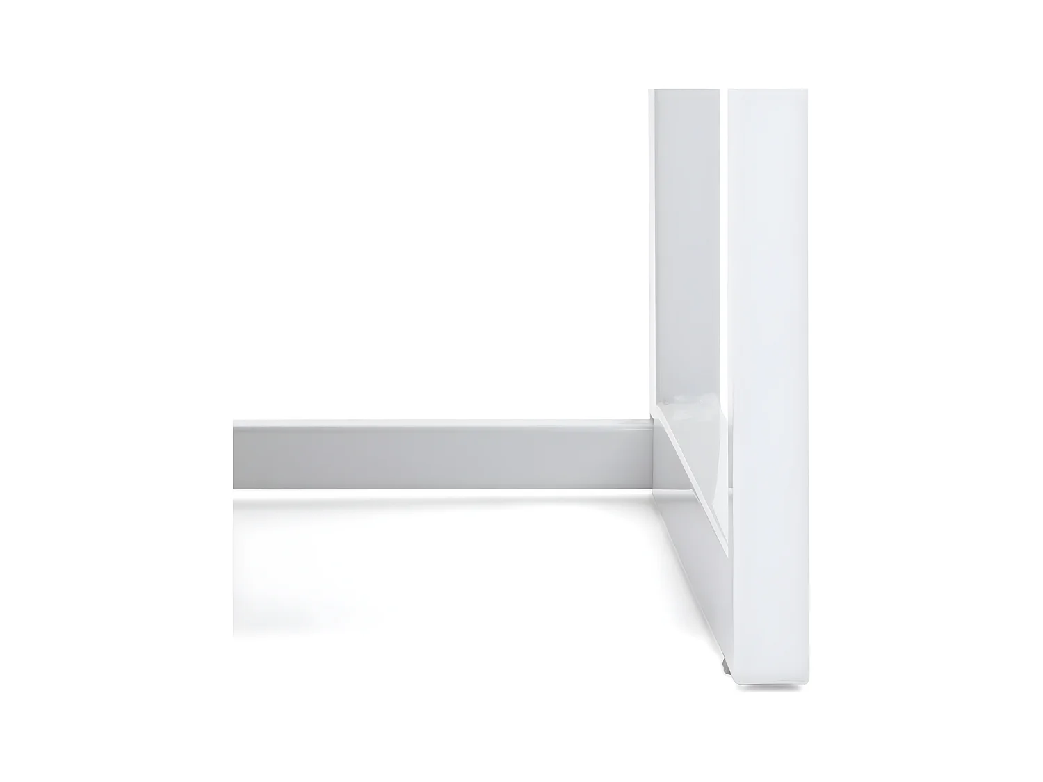 Table de chevet Icub3 industriel vintage 40x40x47cm Blanc-Vieilli