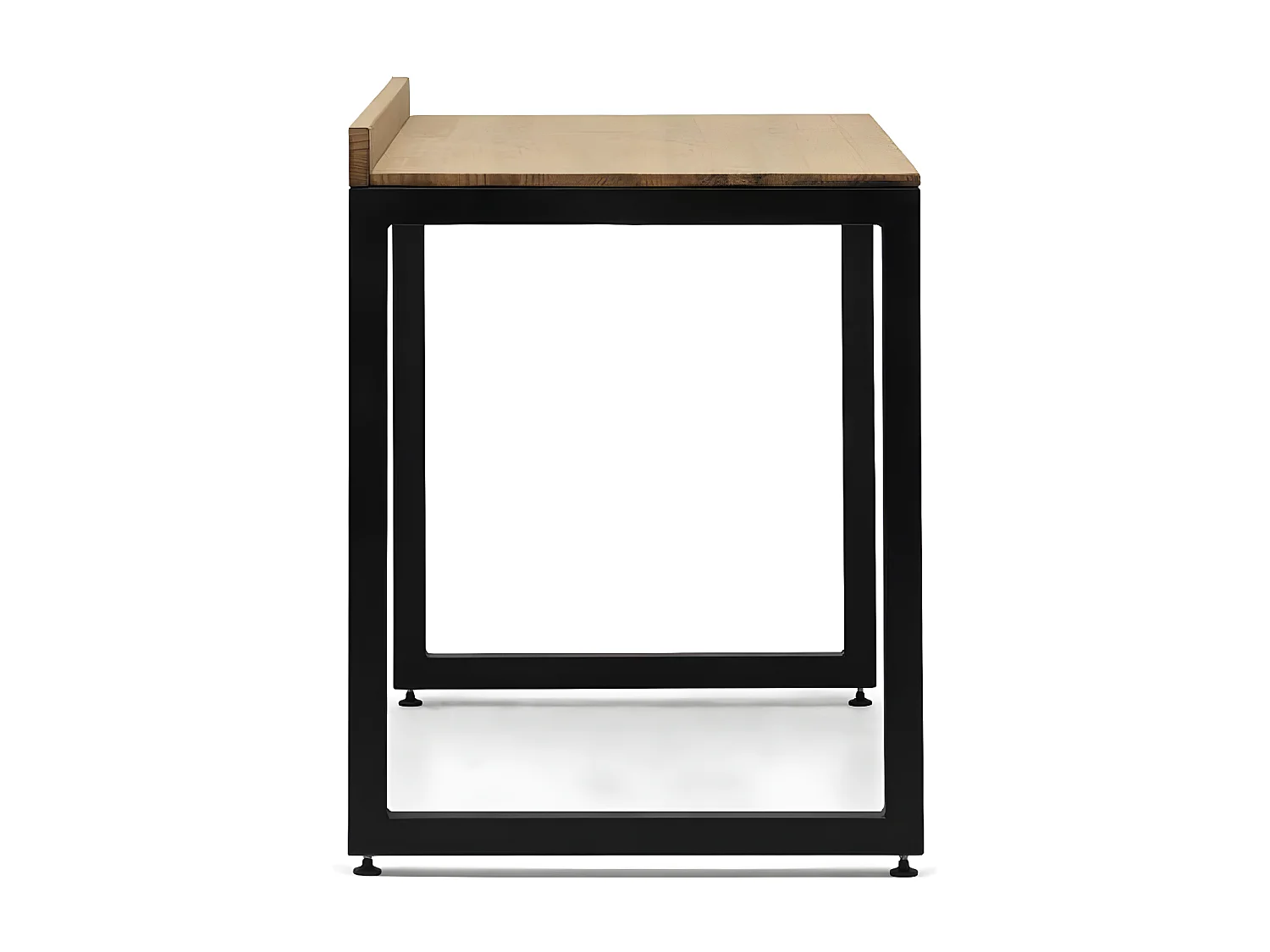 Table de bureau NaturalWood en style  Industriel. Pieds noir.  118X60x75cm. Bois massif de pin 18mm finition naturel.  BOX FURNITURE.