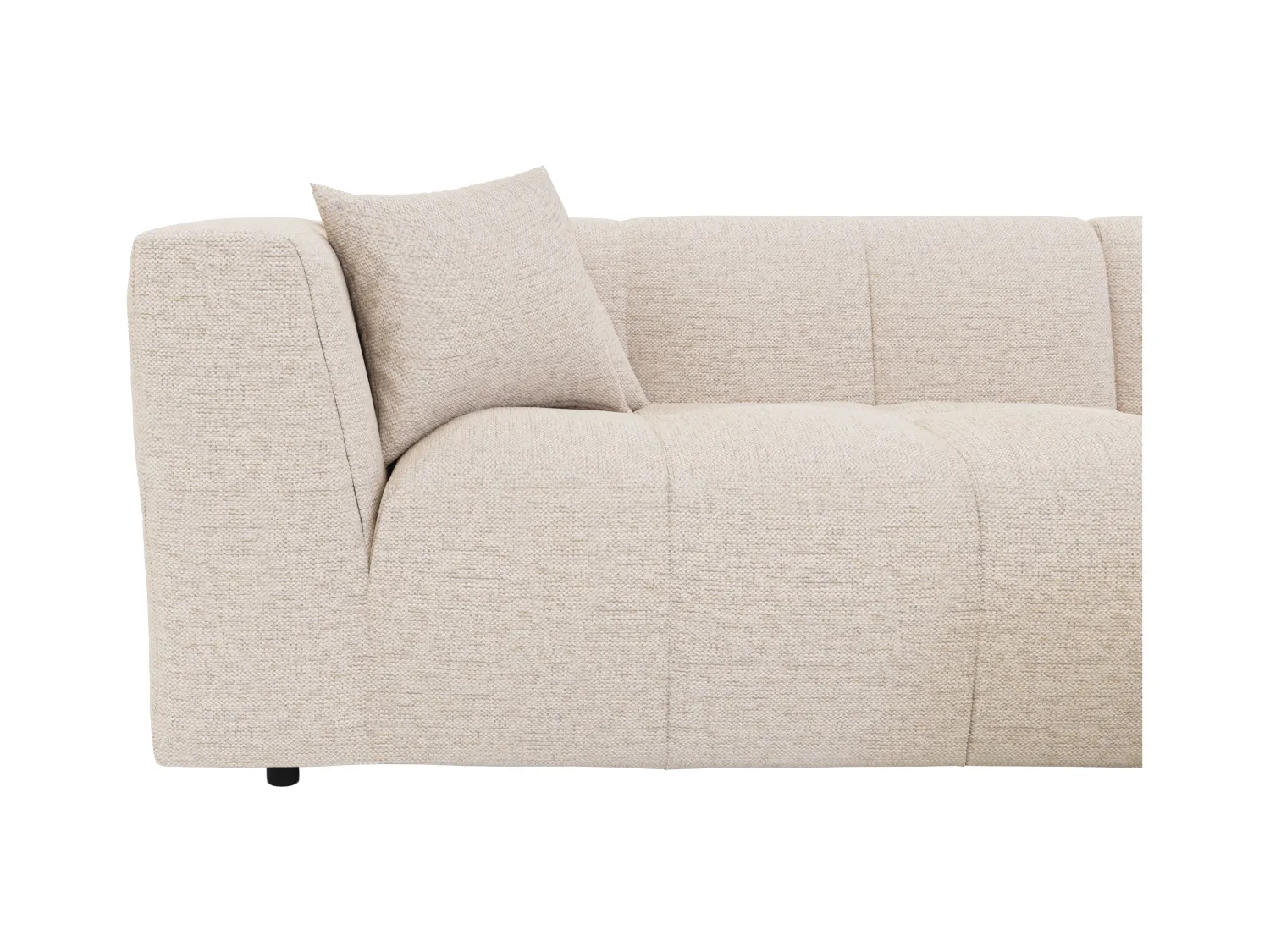 Divano in Tessuto Beige - Angolo a sinistra - NAEMIA della Maison Céphy