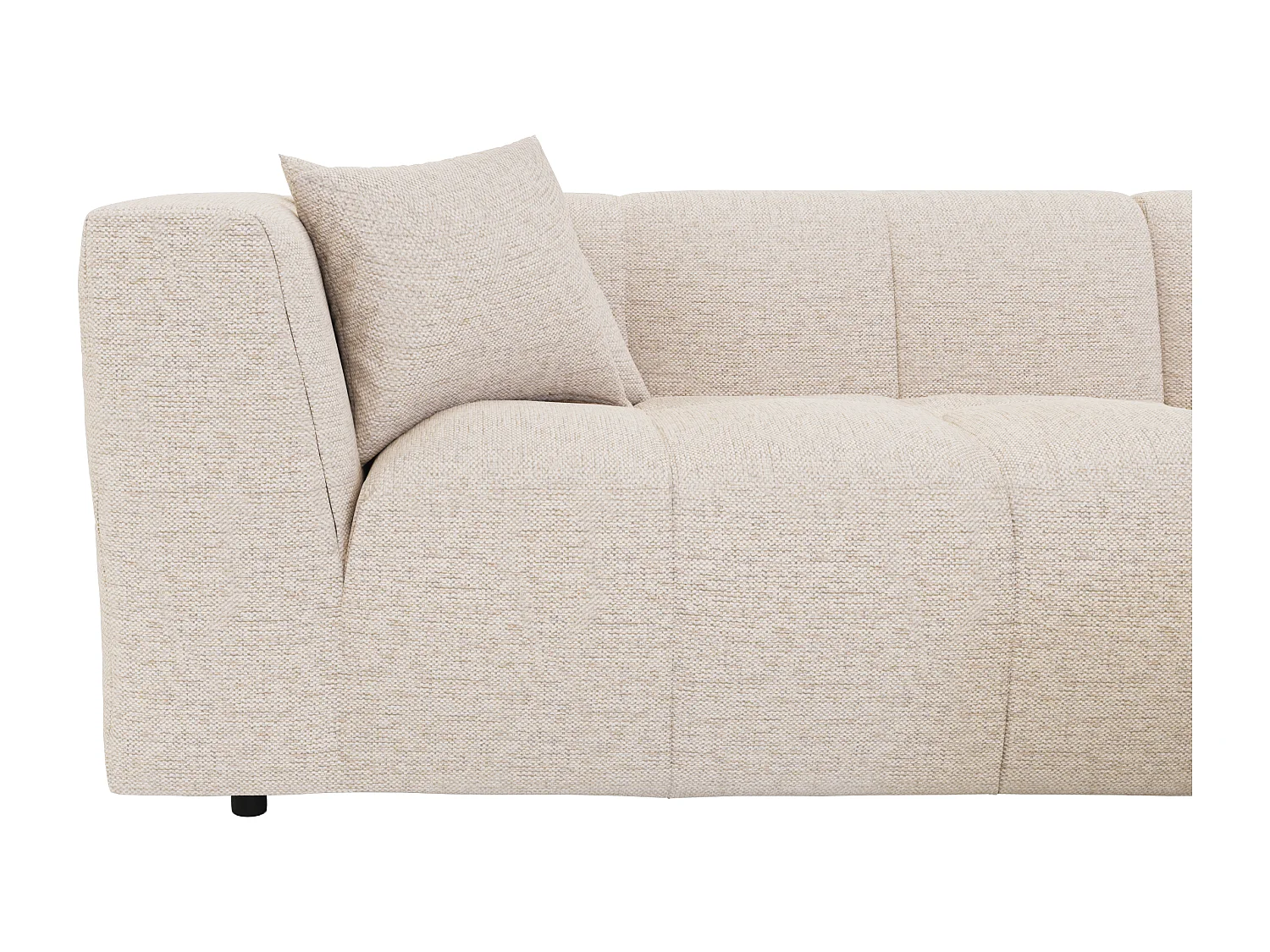 Venstre hjørnesofa i beige stoff NAEMIA fra Maison Céphy