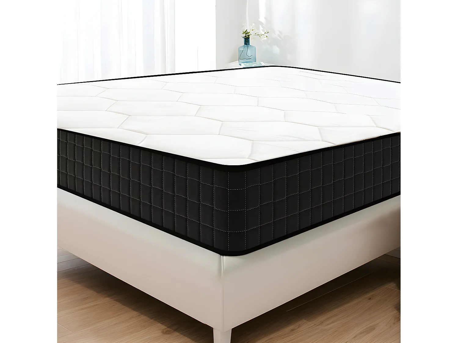Matelas 90x200 cm Mousse - épaisseur 15 cm - Matelas mémoire de forme de 1 place