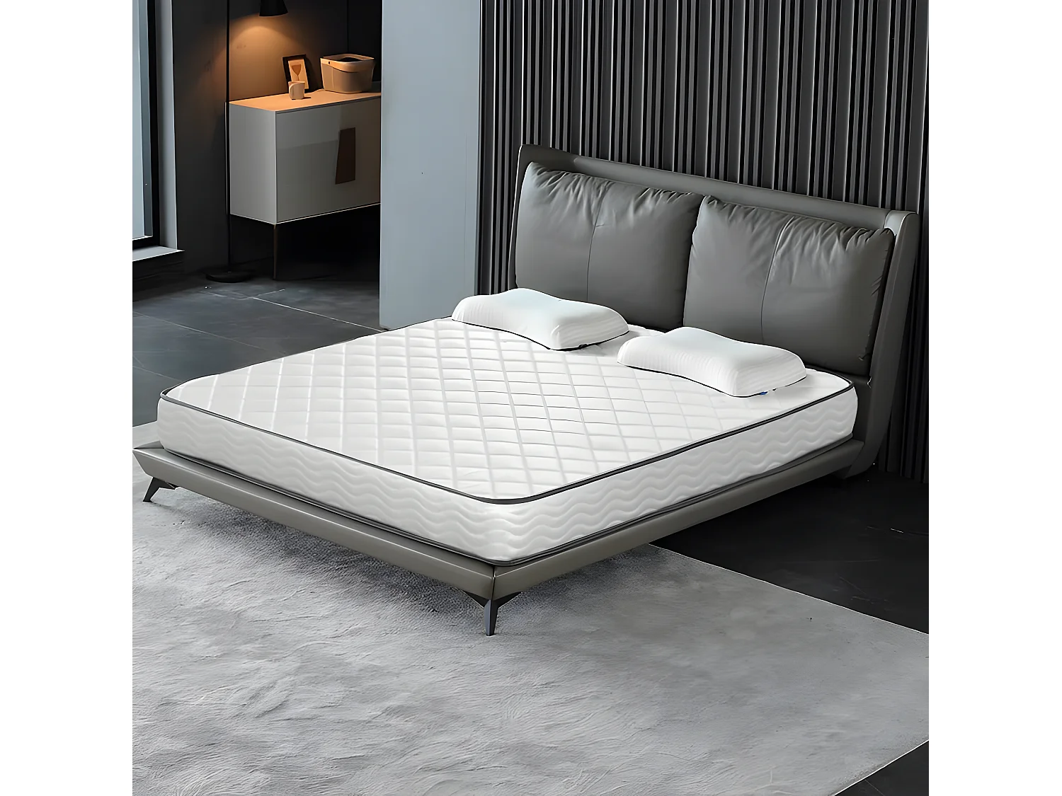 Matelas 140x190 cm Mousse - épaisseur 15 cm - Matelas mémoire de forme de 2 place