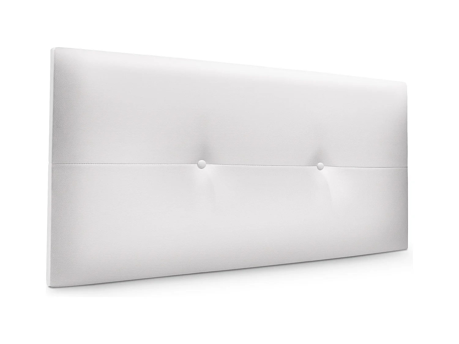 DHOME Tête de lit similicuir avec Boutons 90x50cm Lits 80/90 - Blanc