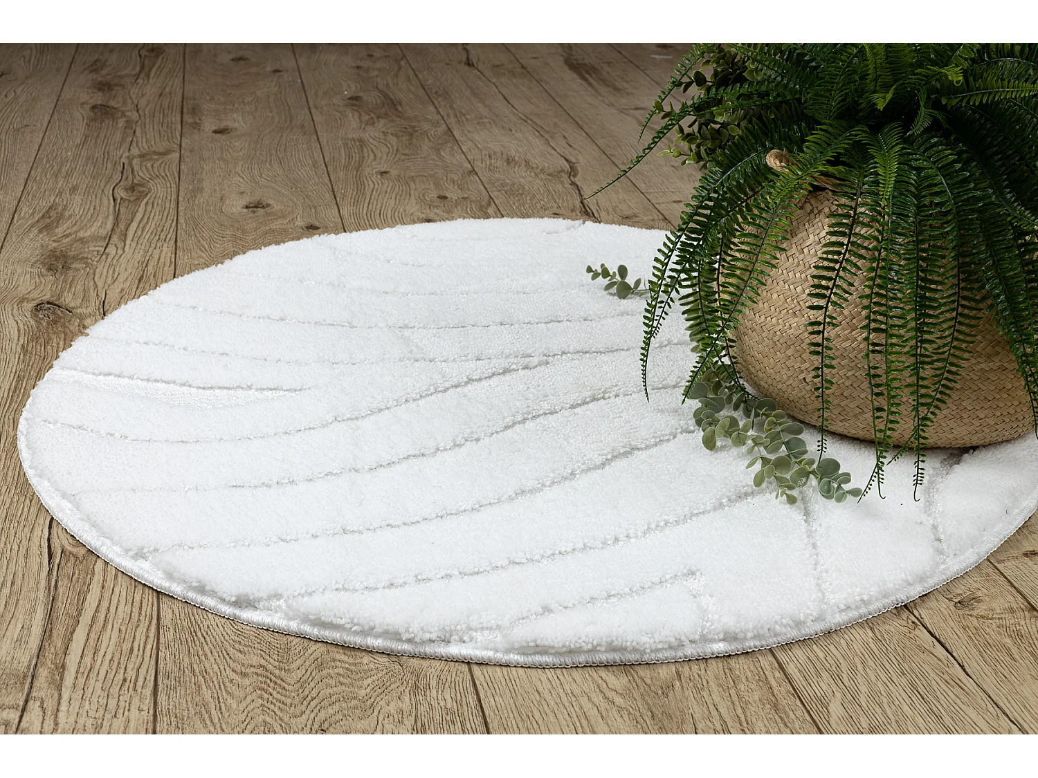 Tappeto da bagno SUPREME cerchio WAVES, cerchio, antiscivolo, morbido  cercle 67 cm