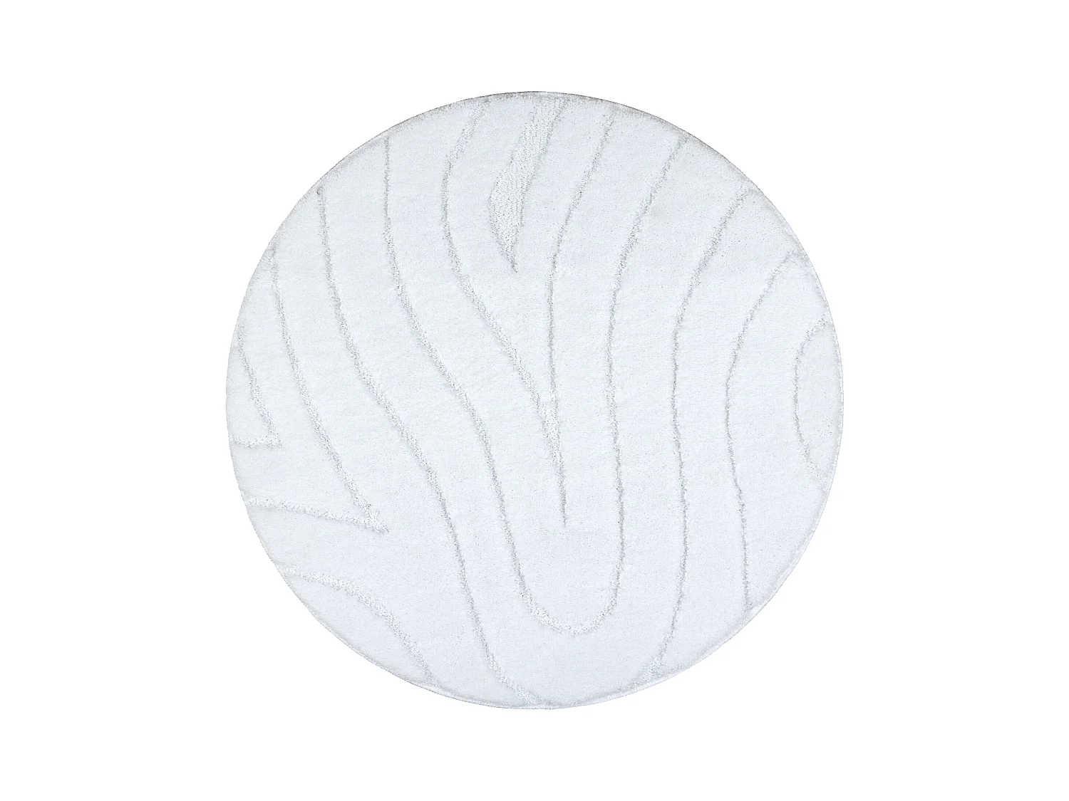 Tapis de salle de bain SUPREME cercle WAVES, vagues, antidérapant, do cercle 67 cm