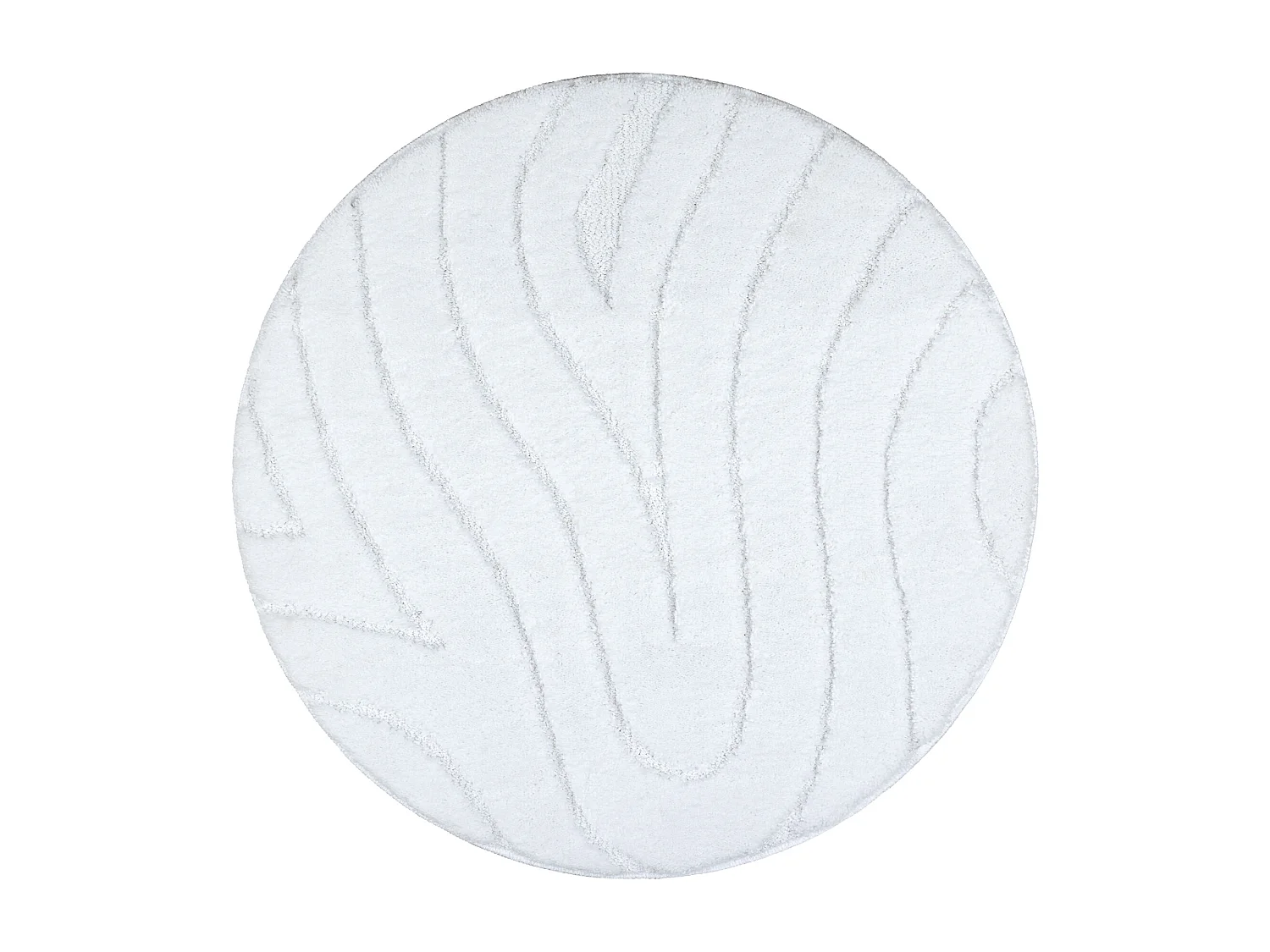 Tapis de salle de bain SUPREME cercle WAVES, vagues, antidérapant, do cercle 67 cm