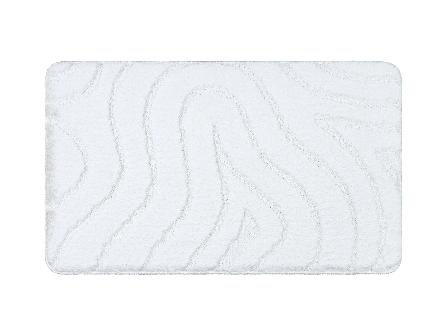 Tapis de salle de bain SUPREME WAVES, vagues, antidérapant, doux - bl 50x80 cm
