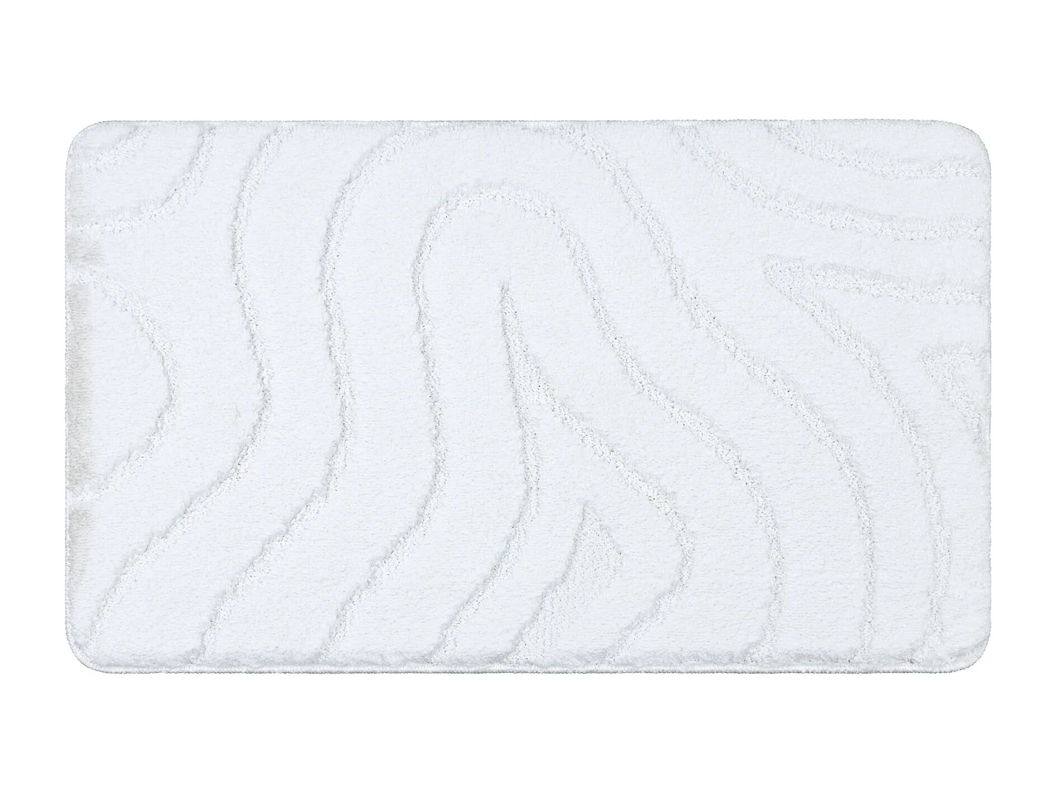 Tapis de salle de bain SUPREME WAVES, vagues, antidérapant, doux - bl 50x80 cm