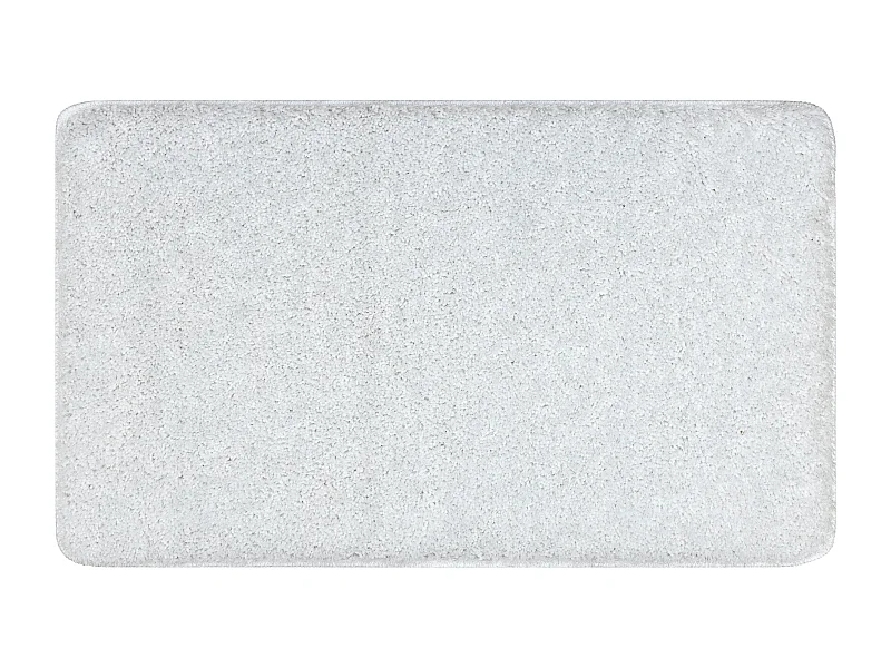 Badteppich SYNERGY, Glamour, rutschfest, weich – lurex weiß 50x80 cm