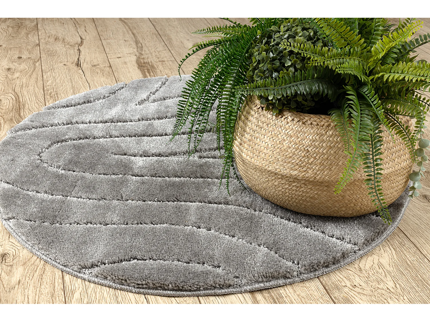 Tapis de salle de bain SUPREME cercle WAVES, vagues, antidérapant, do cercle 100 cm