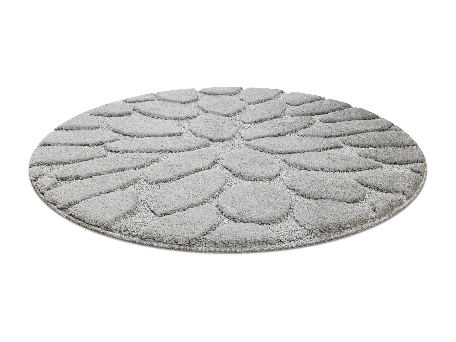 Dywan łazienkowy SUPREME koło STONES kamienie, antypoślizgowy, mię cercle 100 cm