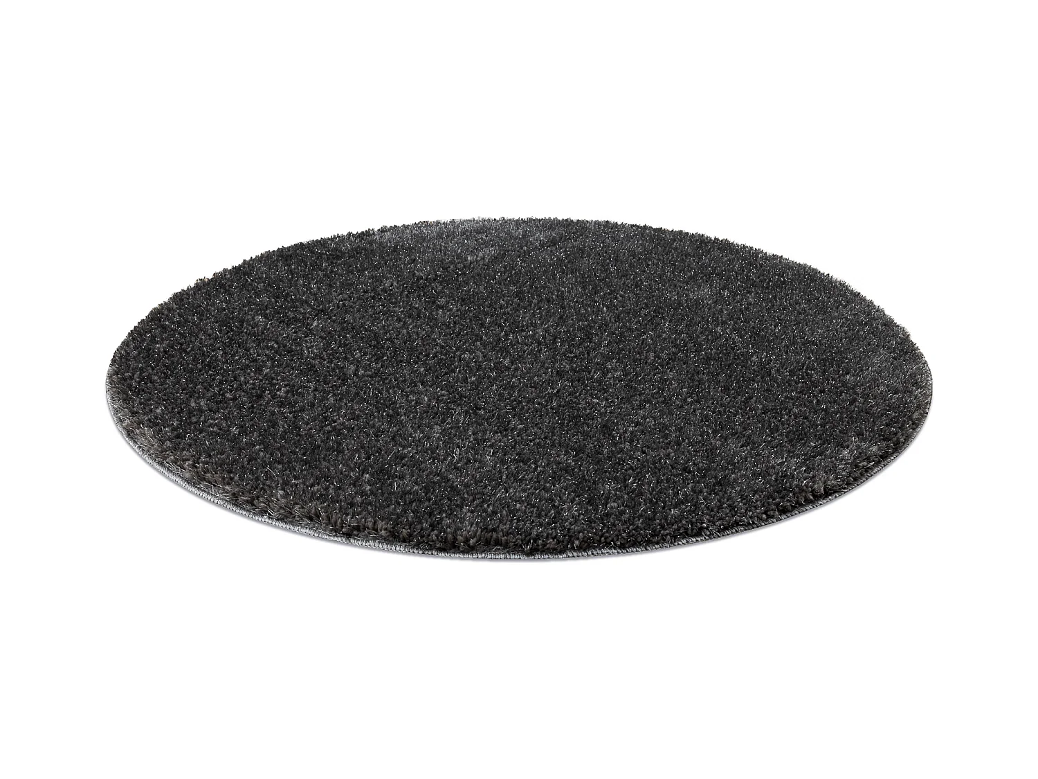 Badteppich SYNERGY Kreis, Glamour, rutschfest, weich – lurex grau cercle 100 cm