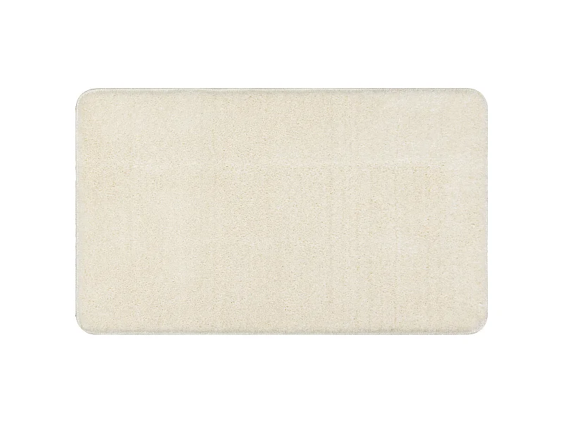 Badteppich SANTA, eben, rutschfest, weich – weiss 60x100 cm