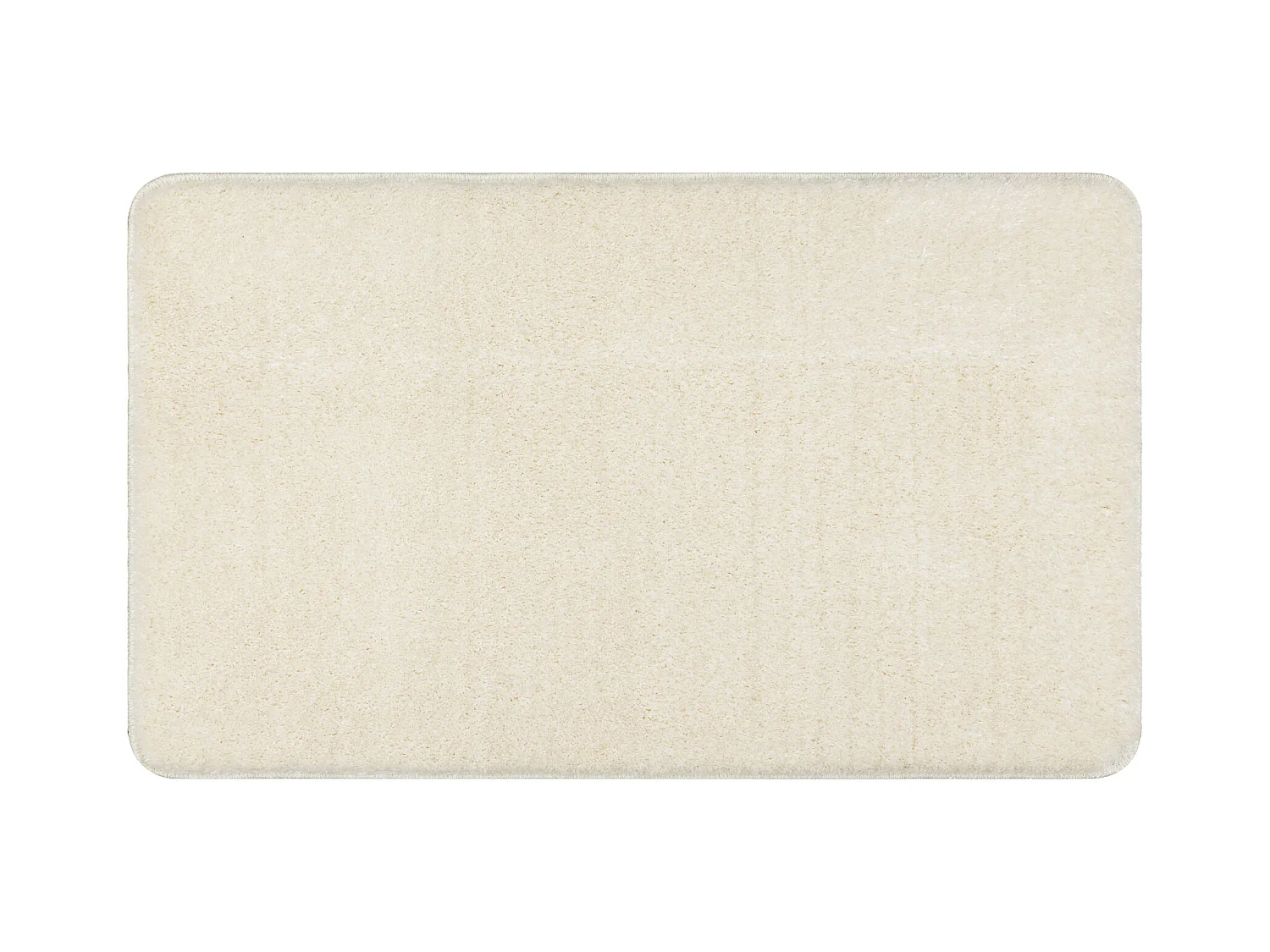 Badteppich SANTA, eben, rutschfest, weich – weiss 60x100 cm