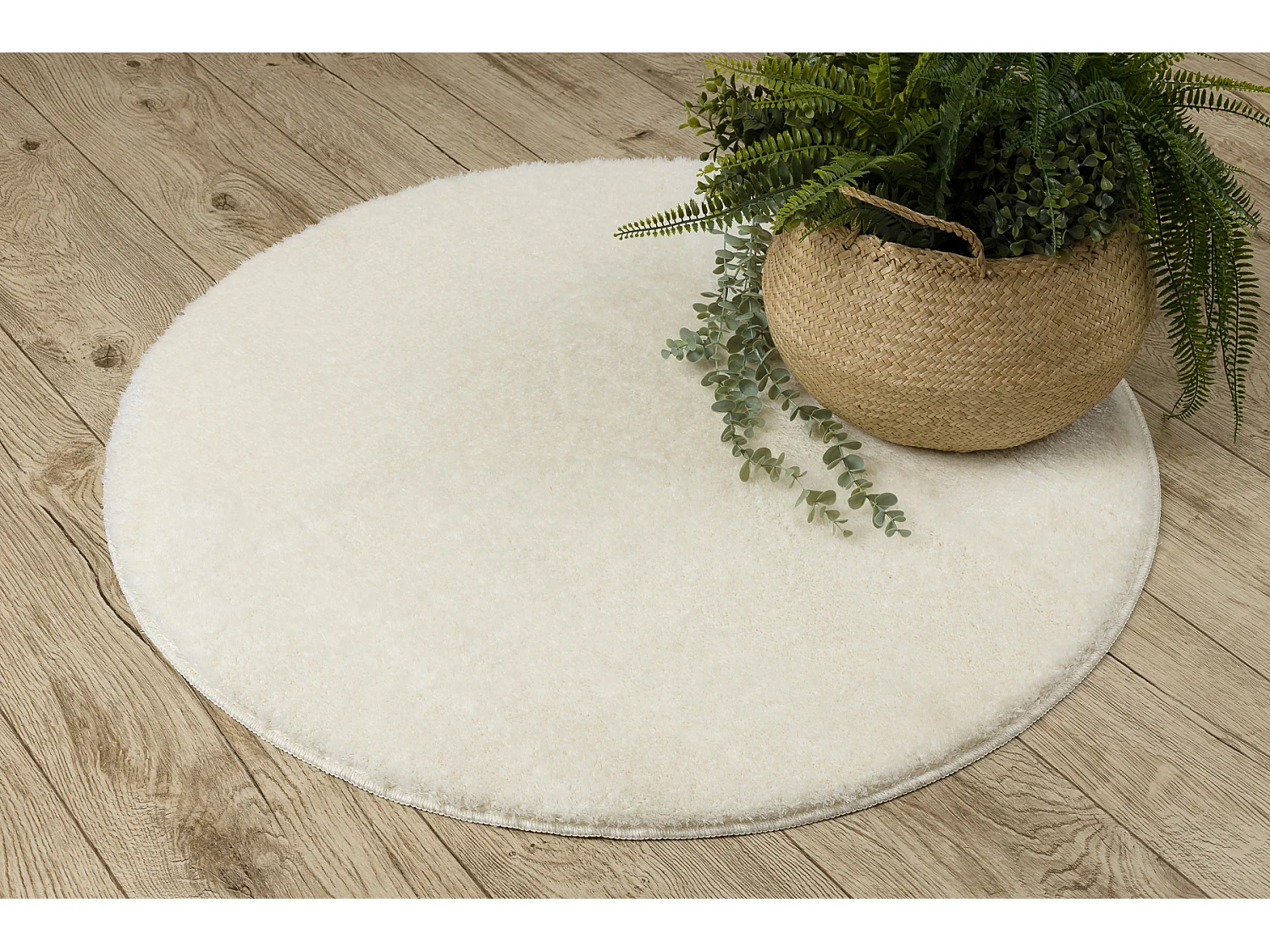 Tapete de banheiro SANTA círculo simples, antiderrapante, macio - bra cercle 100 cm