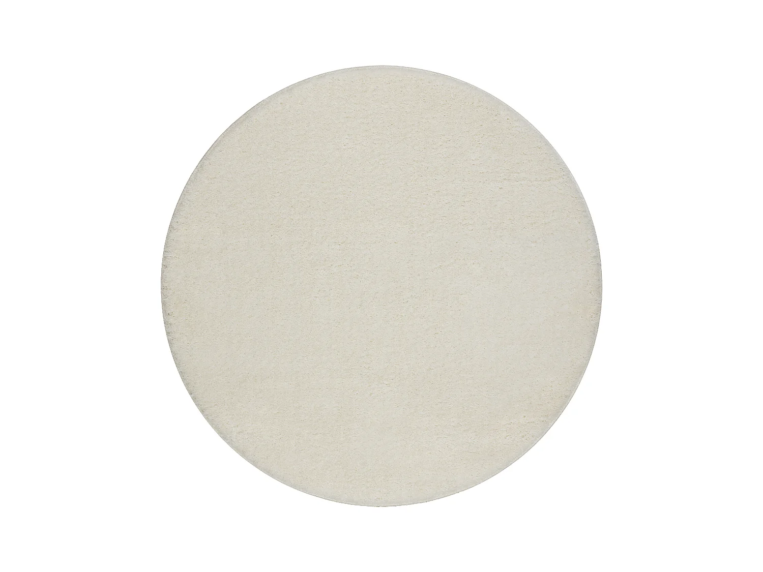 Tapis de salle de bain SANTA cercle plaine, antidérapant, doux - blan cercle 100 cm