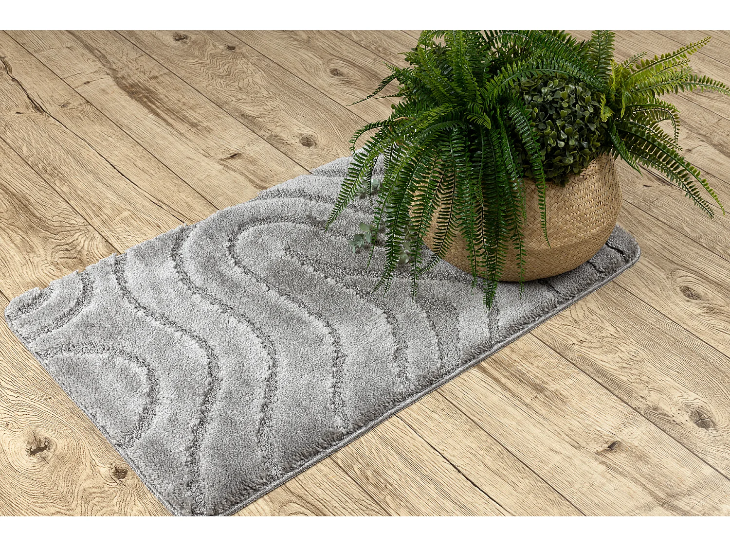 Tapis de salle de bain SUPREME WAVES, vagues, antidérapant, doux - gr 60x100 cm