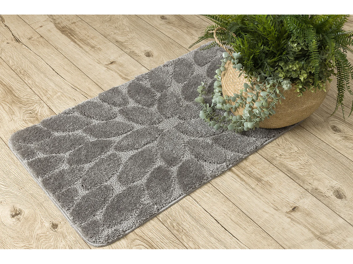 Tapis de salle de bain SUPREME STONES, des pierres, antidérapant, dou 60x100 cm