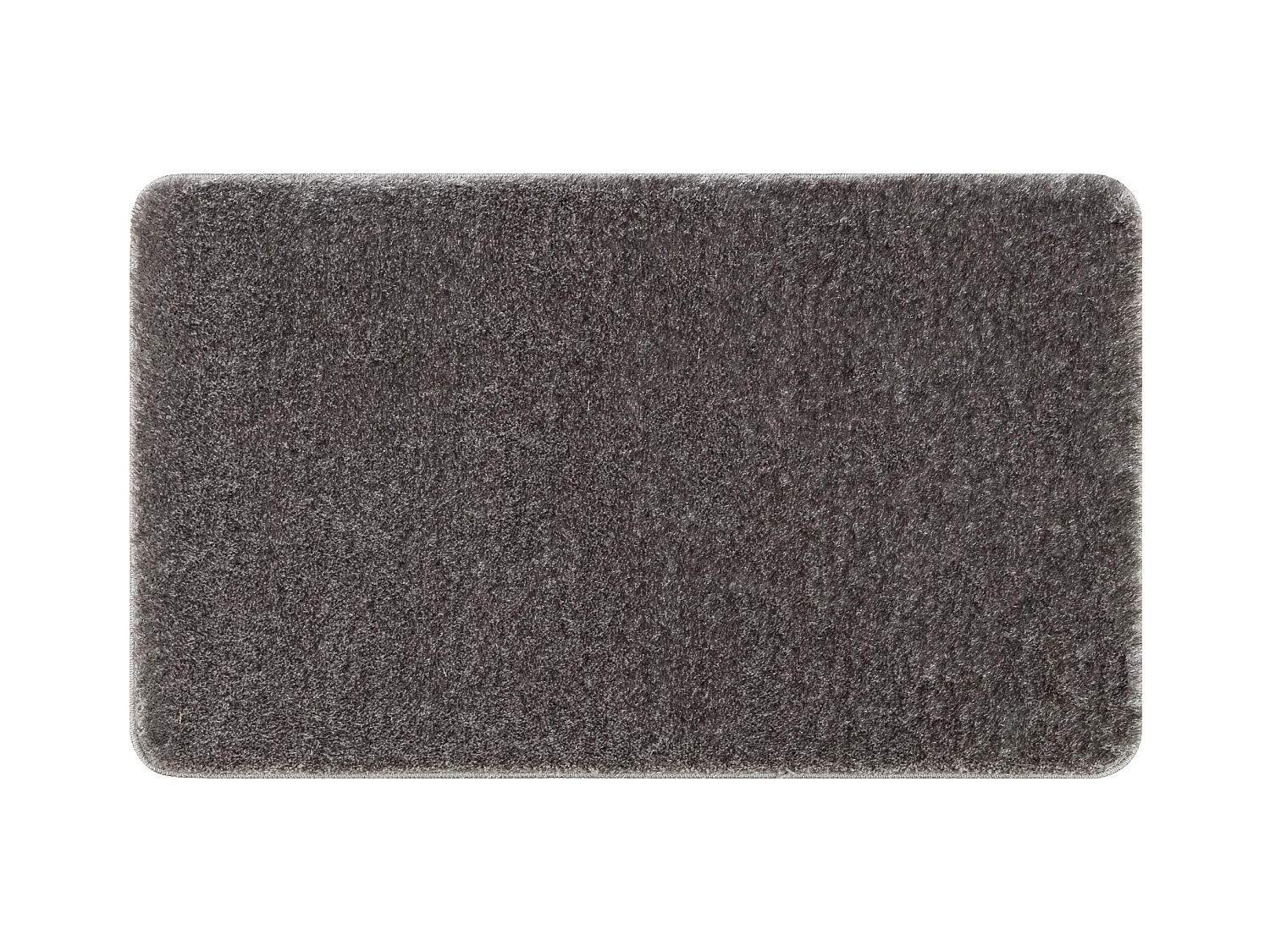 Badteppich SANTA, eben, rutschfest, weich – grau 60x100 cm