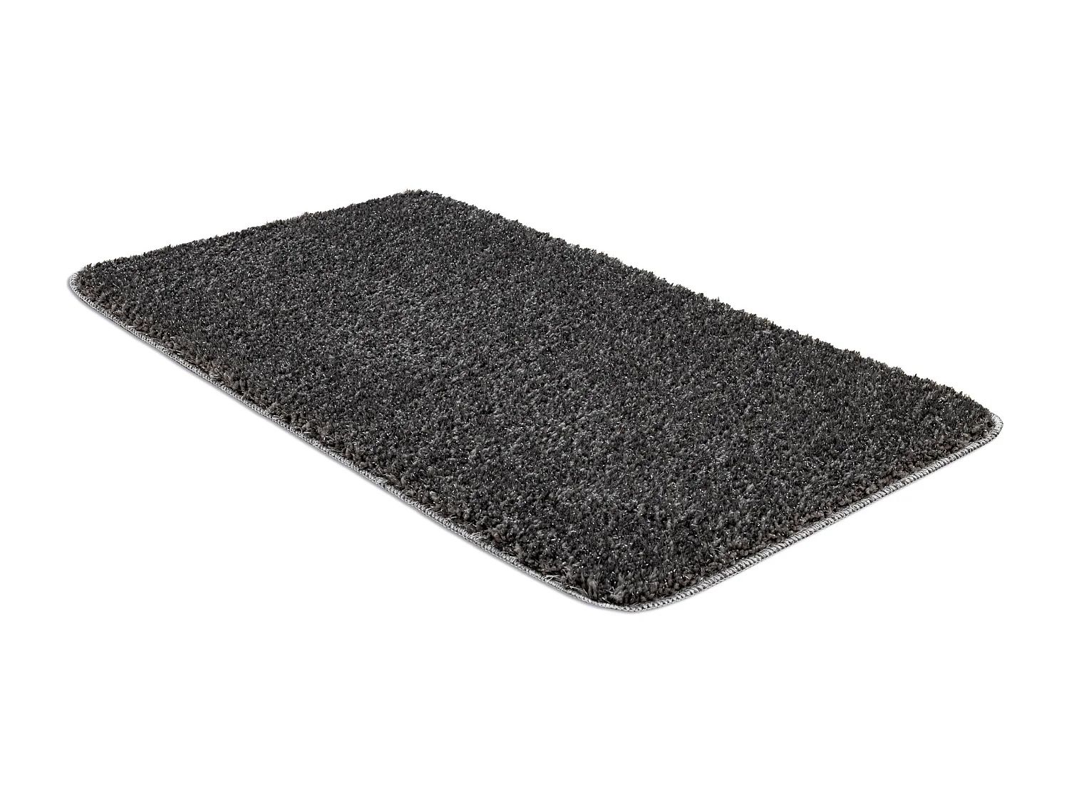 Badkamertapijt SYNERGY, glamour, antislip, zacht - lurex grijs 60x100 cm