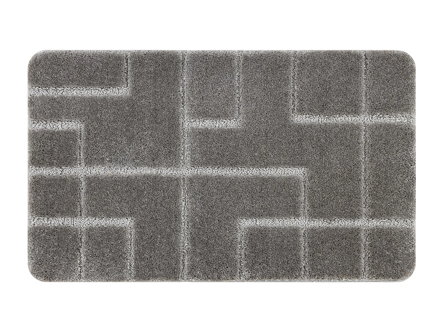 Tapis de salle de bain SUPREME LINES, lignes, antidérapant, doux - gr 60x100 cm