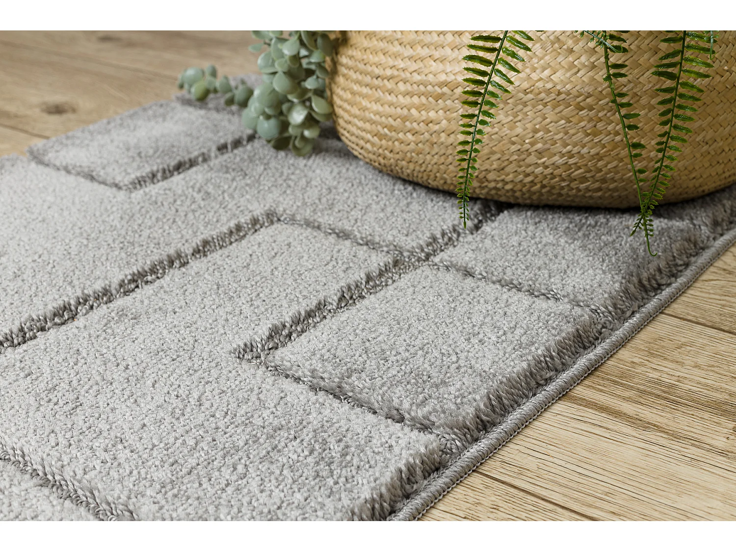 Tapis de salle de bain SUPREME LINES, lignes, antidérapant, doux - gr 60x100 cm