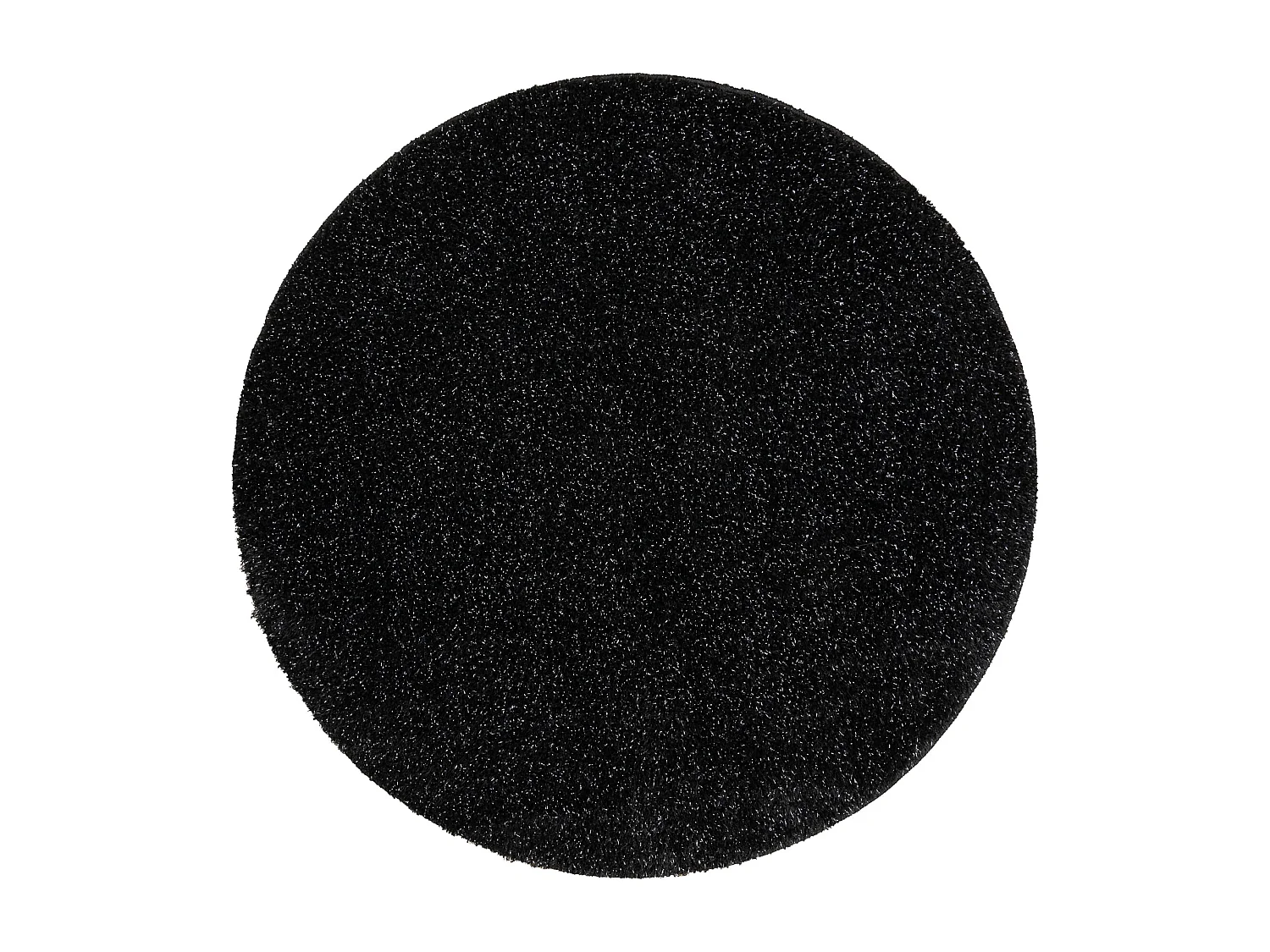 Badkamertapijt SYNERGY cirkel, glamour, antislip, zacht - lurex zwart cercle 67 cm