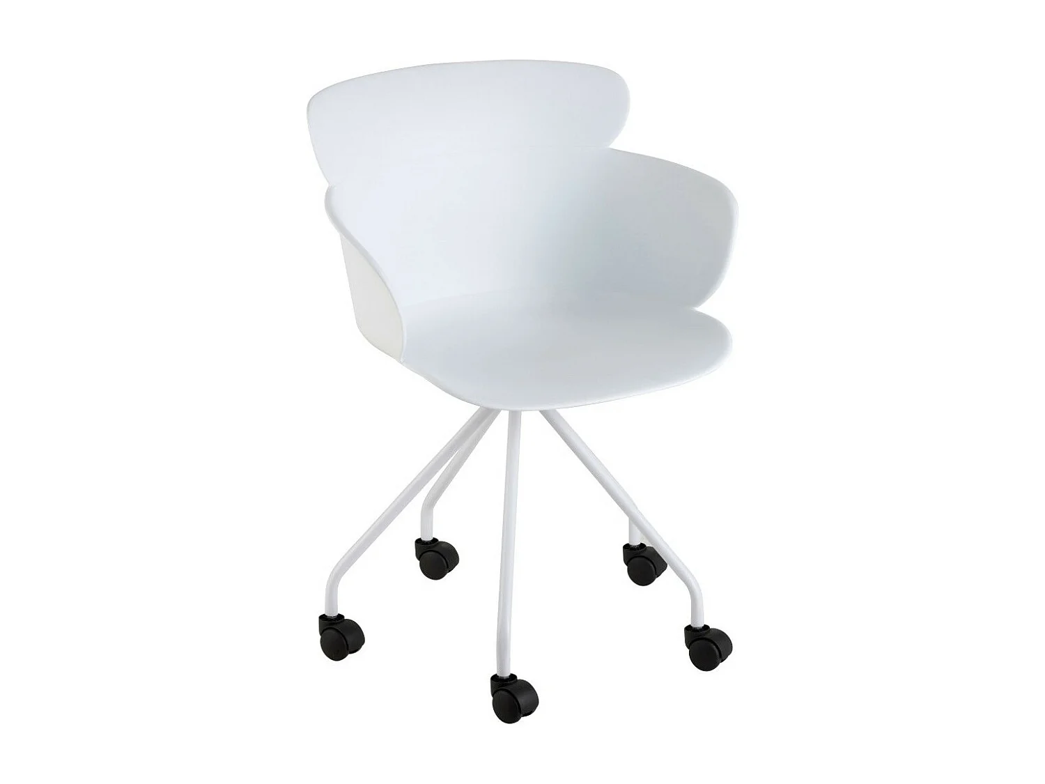 Fauteuil de Bureau Design "Eva" 81cm Blanc