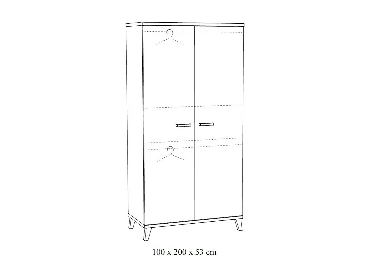 Chambre bébé ou enfant DANAÉ, lit 60x120 évolutif en 90x200, armoire, commode à langer et chevet