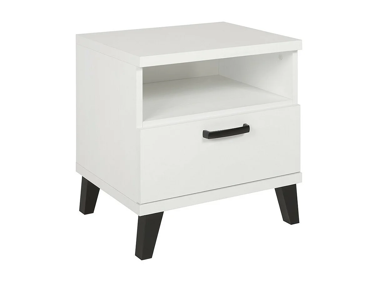 Chambre bébé ou enfant DANAÉ, coloris blanc, lit 60x120 évolutif en 90x200, armoire, commode à langer et chevet