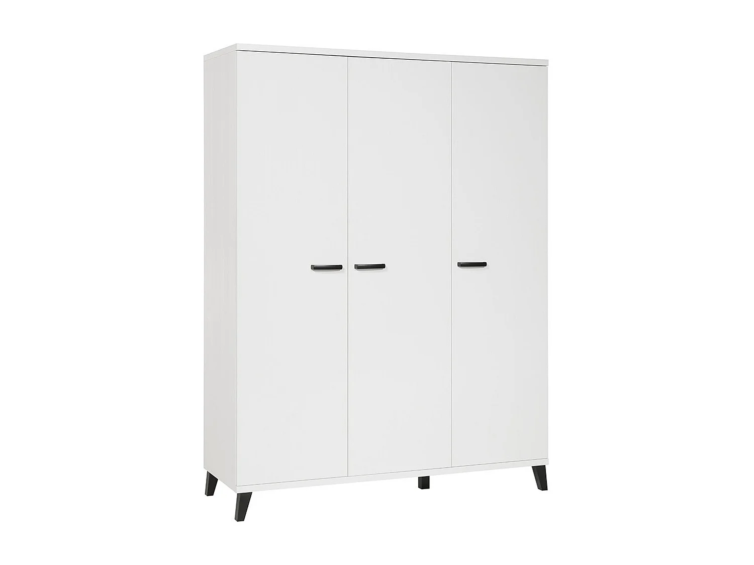 Chambre bébé ou enfant DANAÉ, coloris blanc, lit 60x120 évolutif en 90x200, armoire, commode à langer et chevet