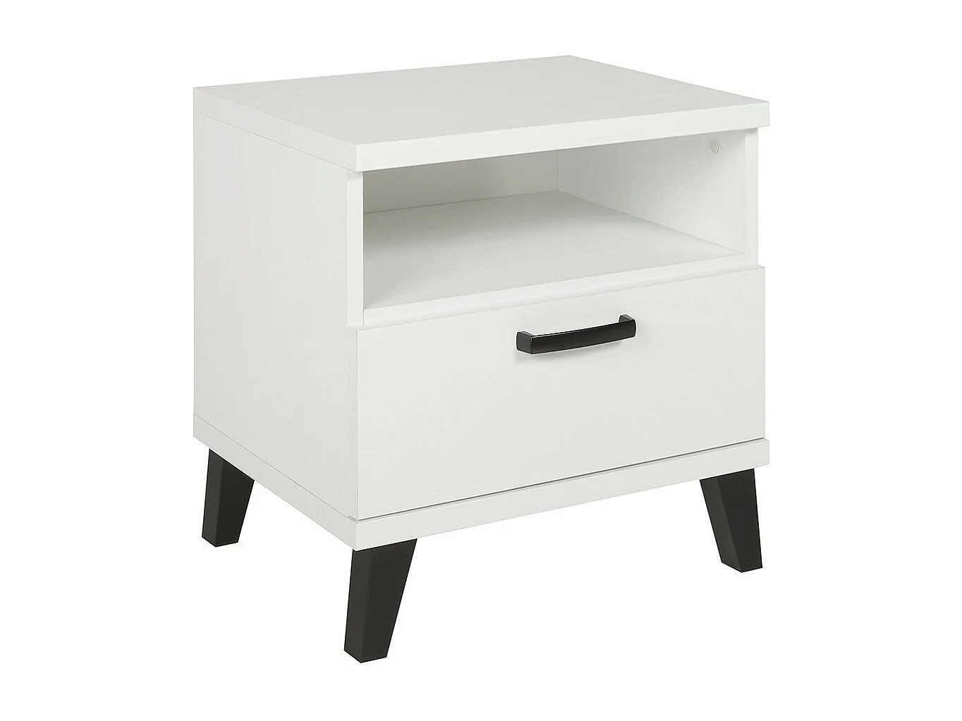 Chambre bébé ou enfant DANAÉ, coloris blanc, lit 60x120 évolutif en 90x200, armoire, commode à langer et chevet