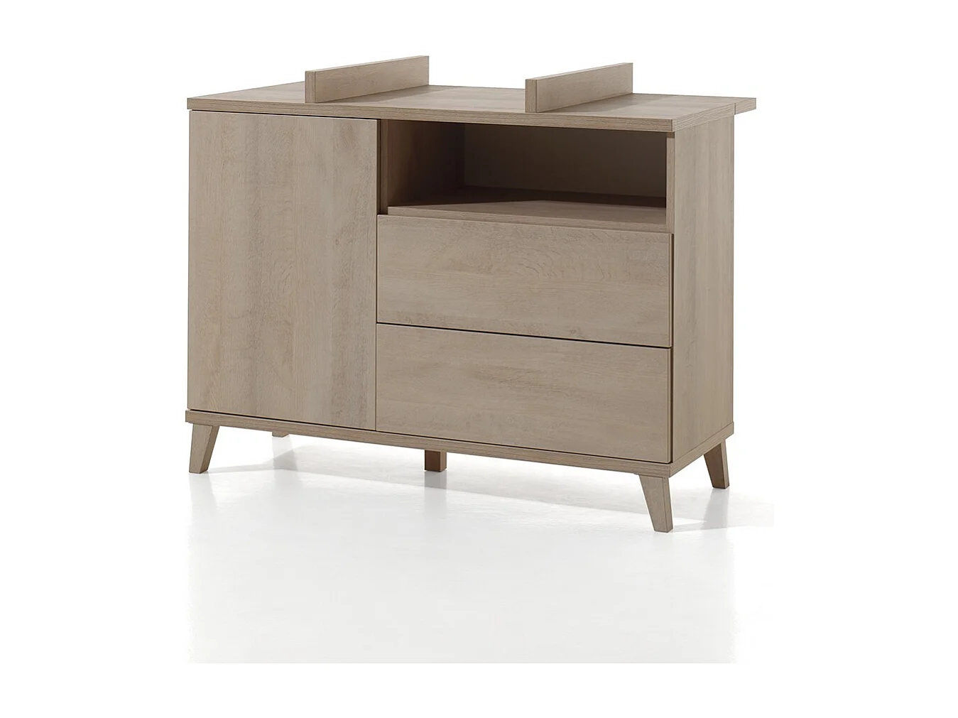 Chambre bébé ou enfant LOUISE, lit 60x120 évolutif en 90x200, armoire, commode à langer et chevet