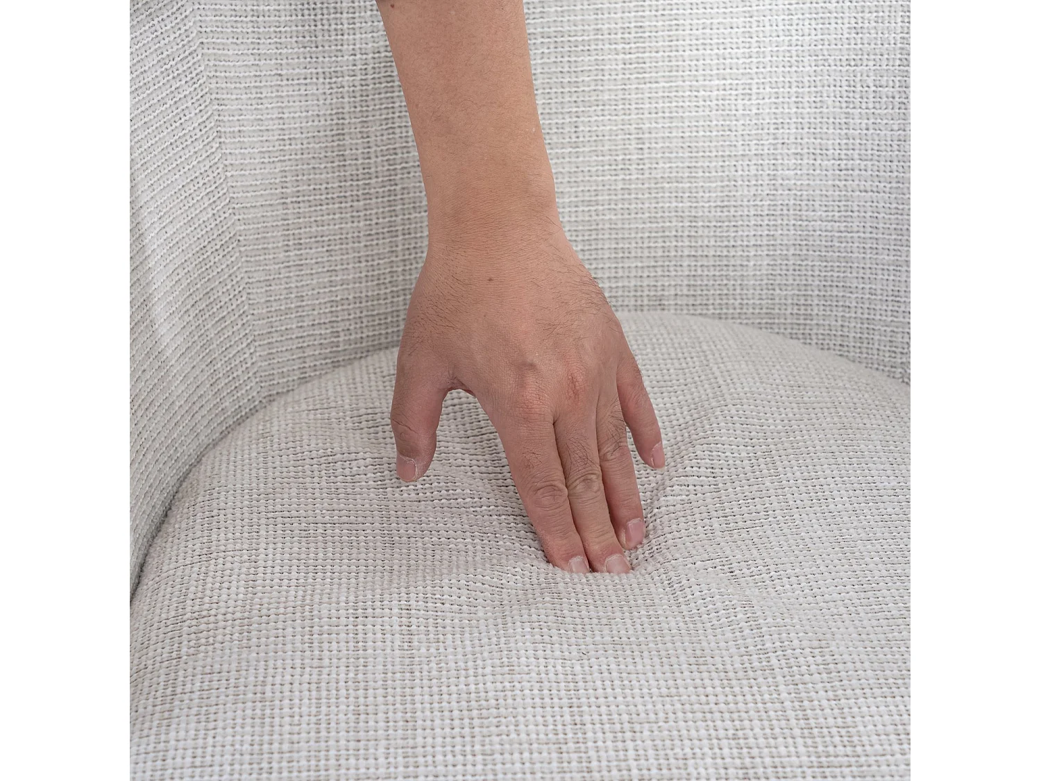 Lot de 2 chaises de salle à manger en tissu scandinave,DIXIER