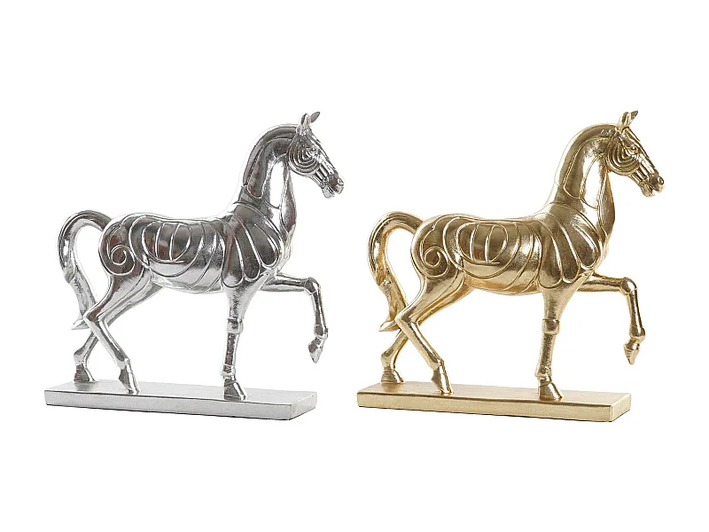 FIGURA RESINA 34X9,5X33,5 CABALLO 2 SURT.