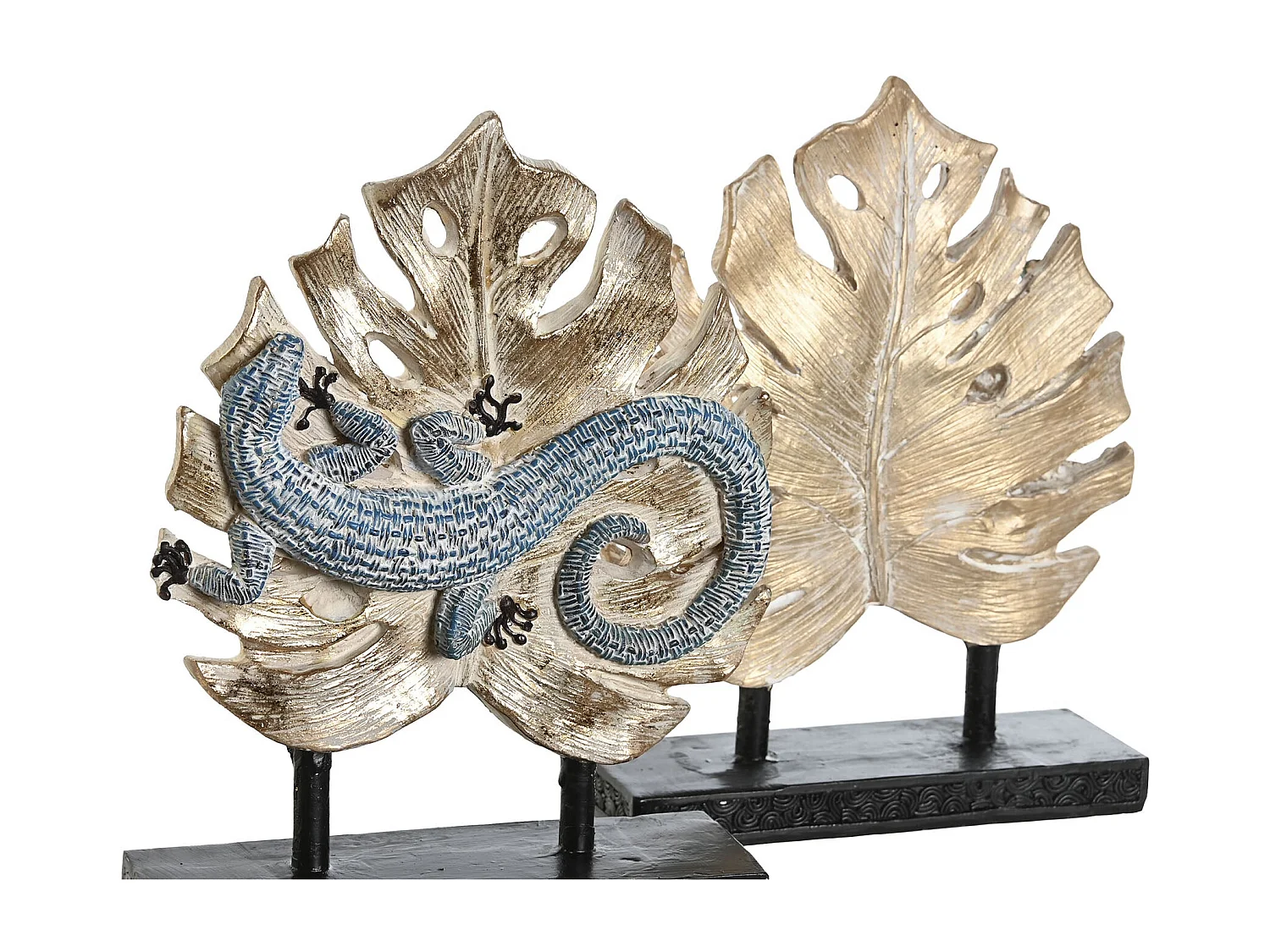 FIGURA RESINA 14,5X4X18,5 LAGARTIJA DECAPE 2 SURT.