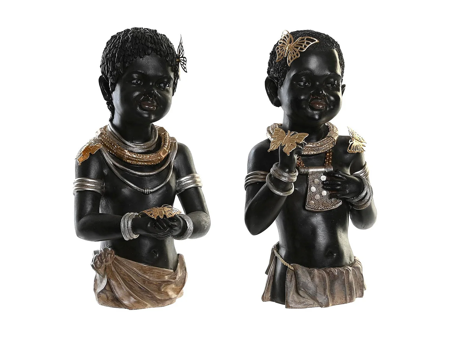 FIGURA RESINA 20,5X18X35 AFRICANA 2 SURT.