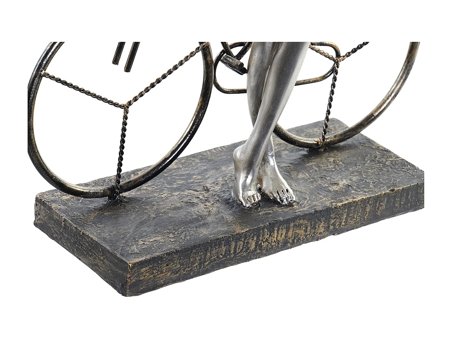 FIGURA RESINA METAL 27,5X9,5X34,5 CHICA BICI