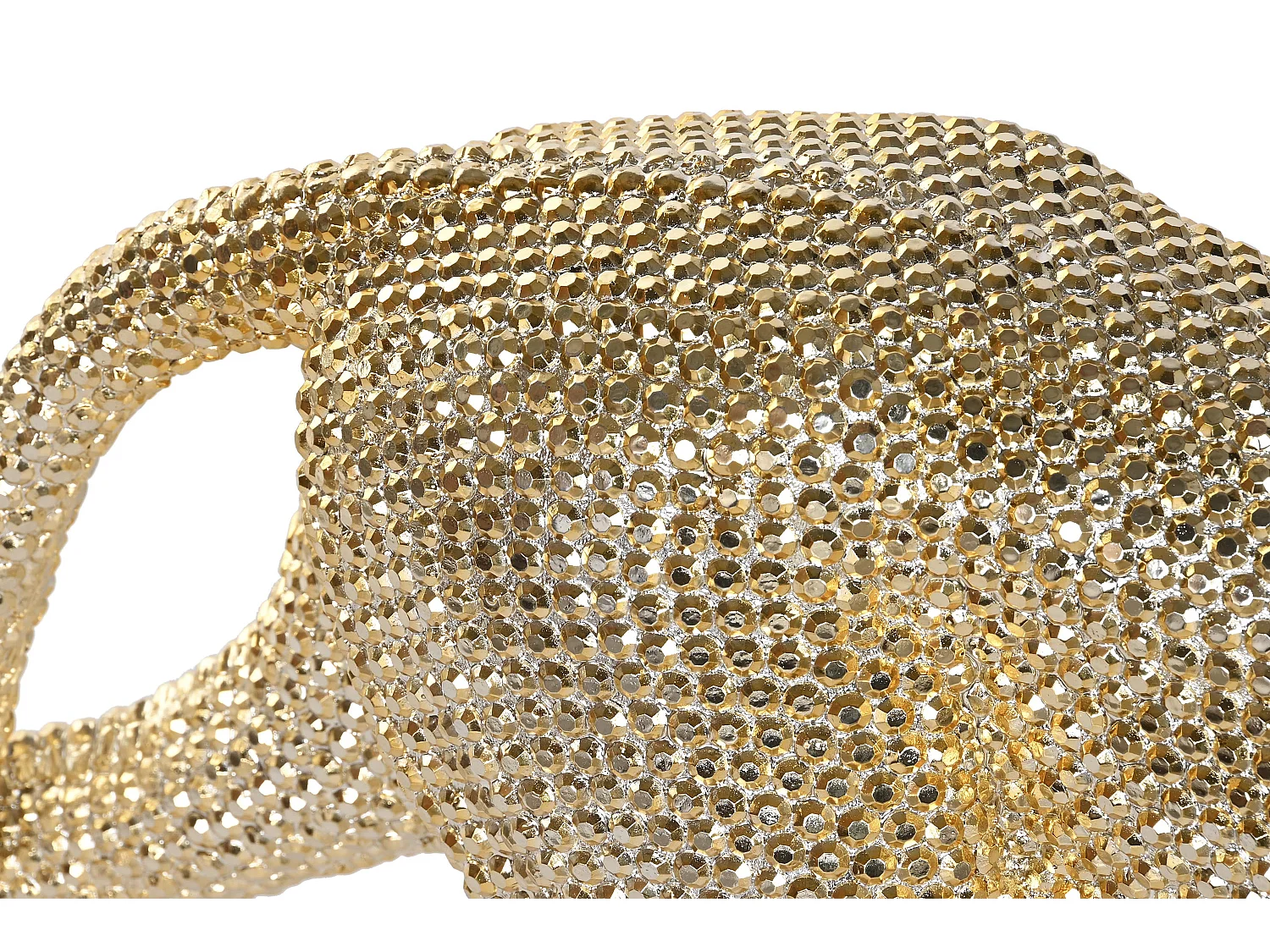 Figurine Résine 120x23x44 Léopard Doré Décoratif Brillant Élégant