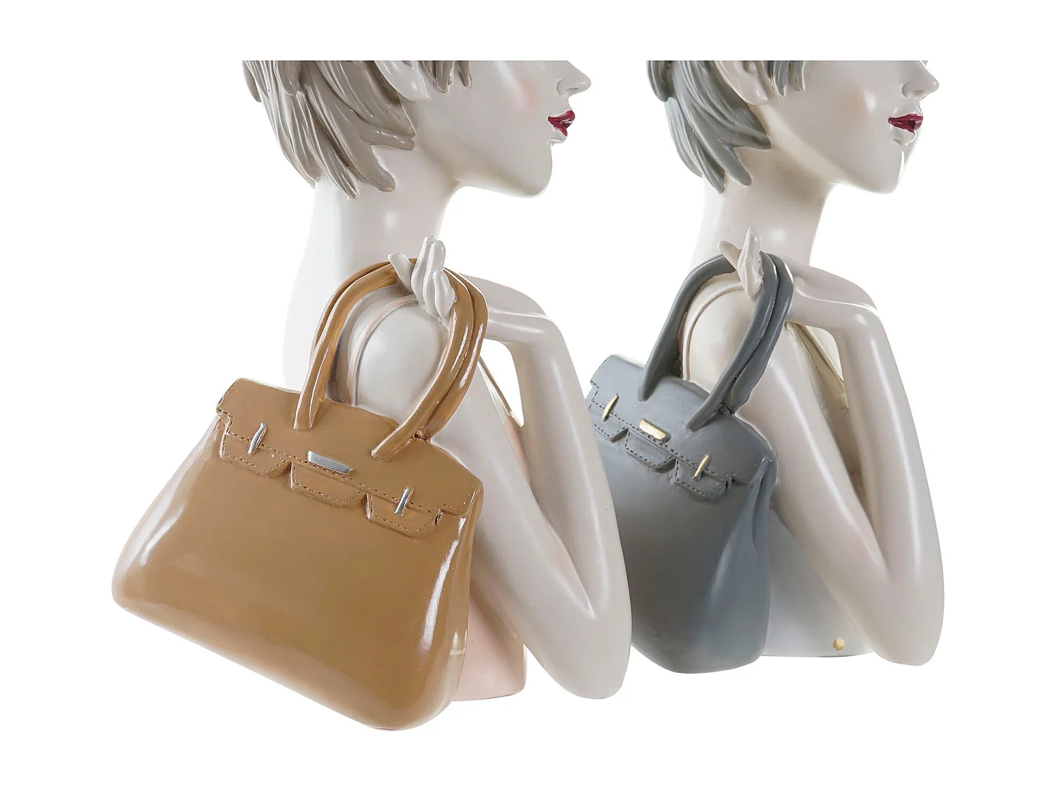 FIGURA RESINA 15X15X27,5 CHICA BOLSO 2 SURT.