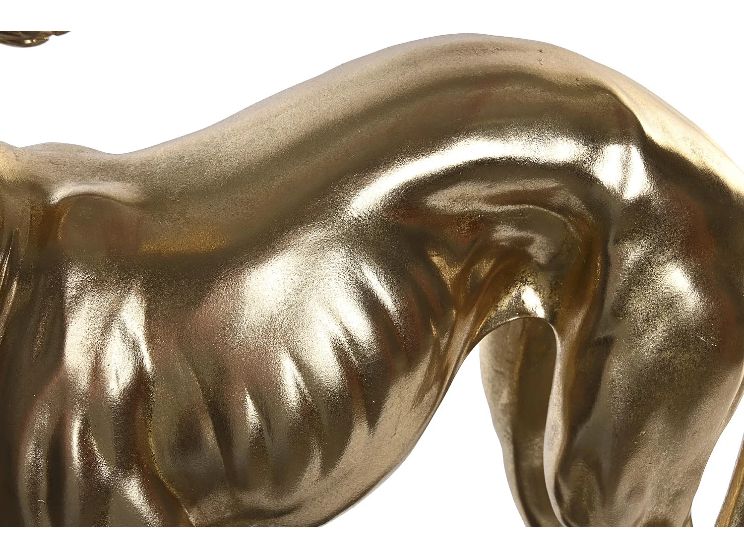 FIGURA RESINA 44,5X17X65,5 GALGO DORADO