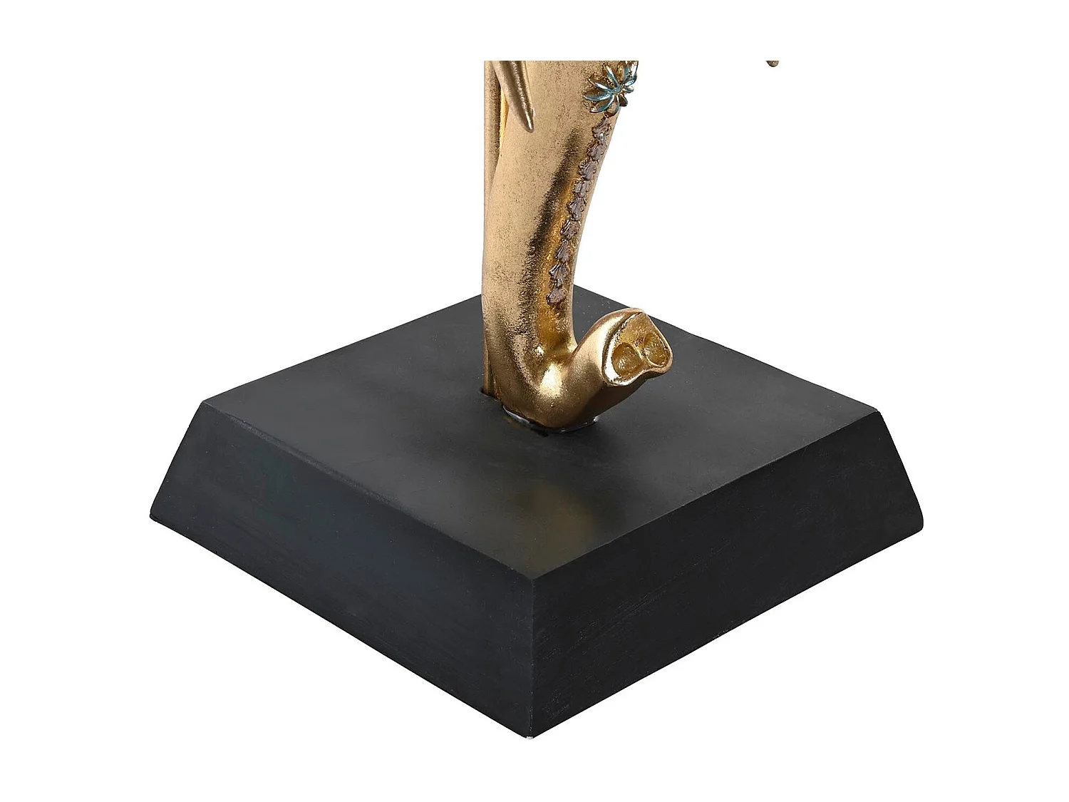 FIGURA RESINA 43X22X55,5 ELEFANTE DORADO