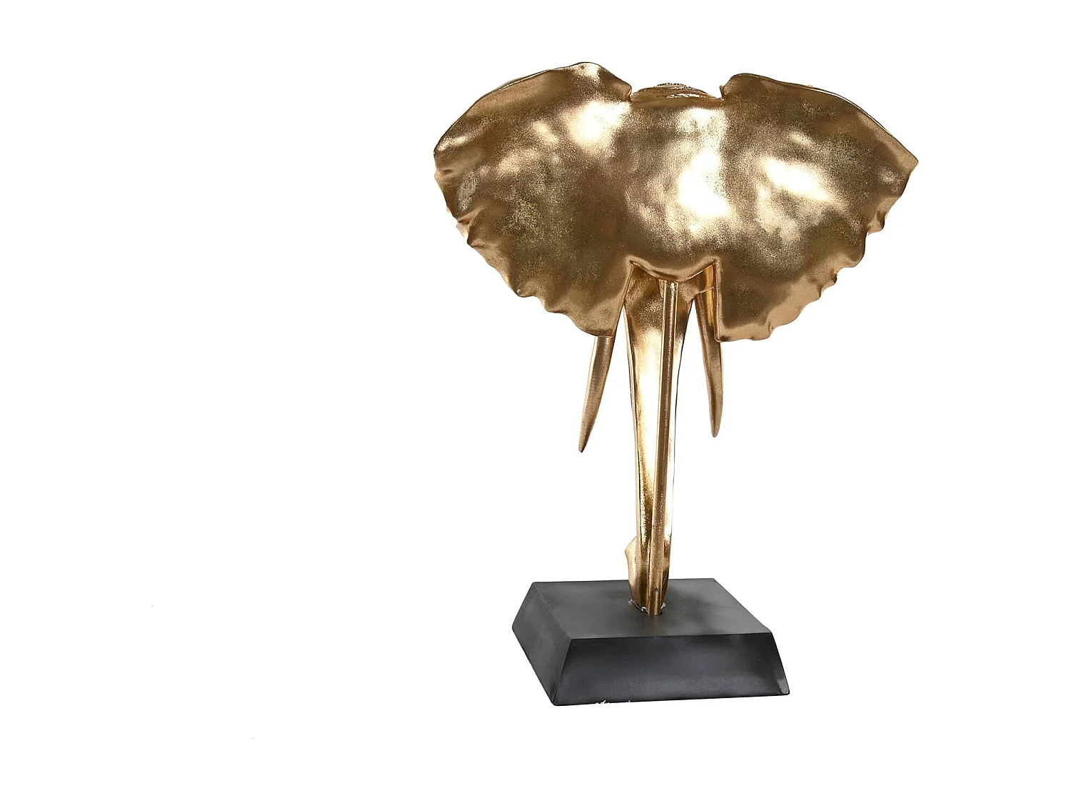 FIGURA RESINA 43X22X55,5 ELEFANTE DORADO