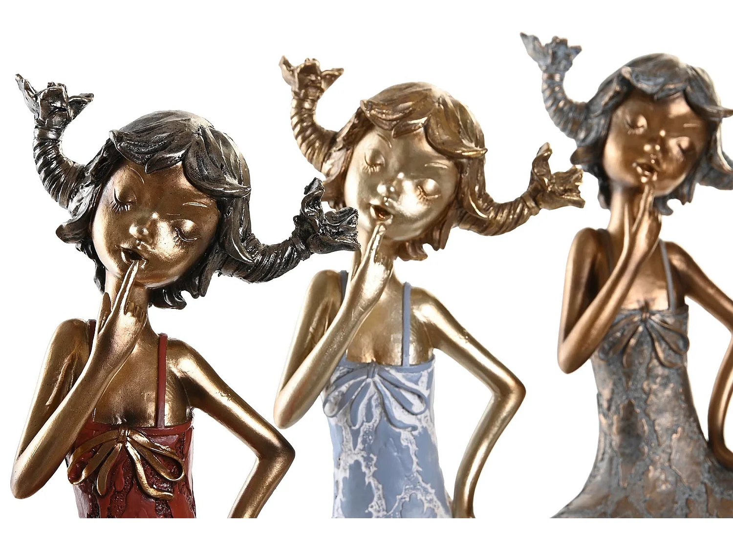 FIGURA RESINA 16X12X37 CHICA 3 SURT.