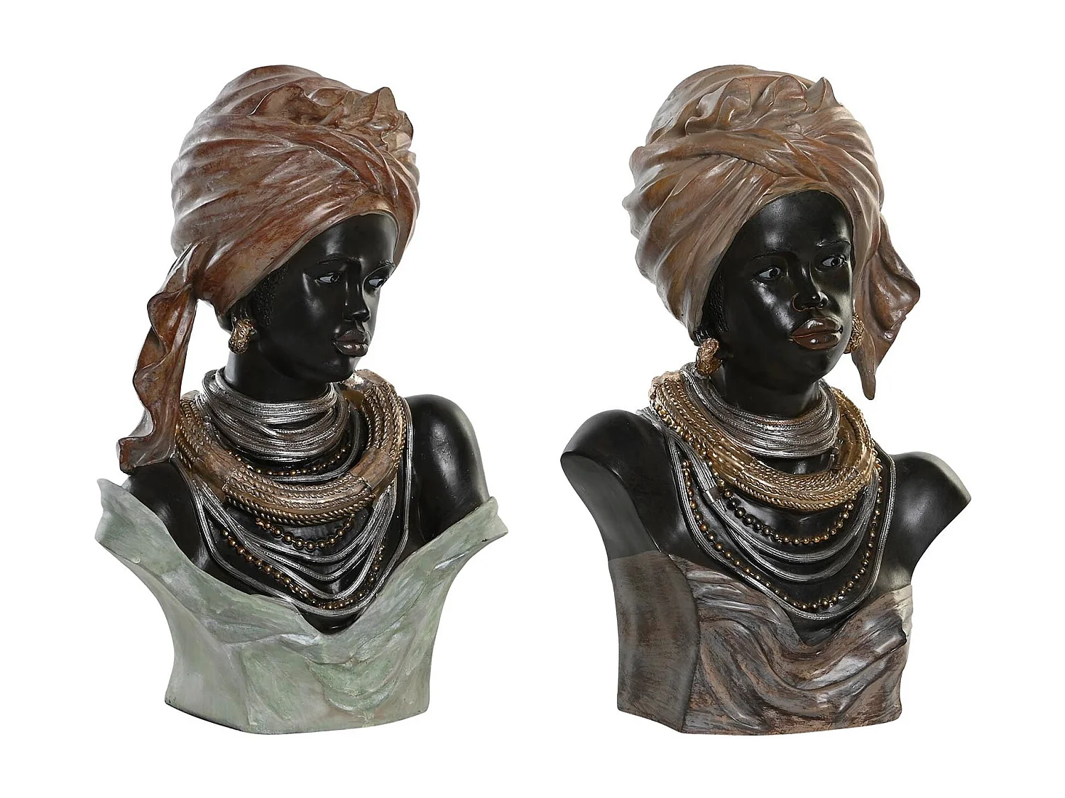 FIGURA RESINA 26X17X40 AFRICANA 2 SURT.
