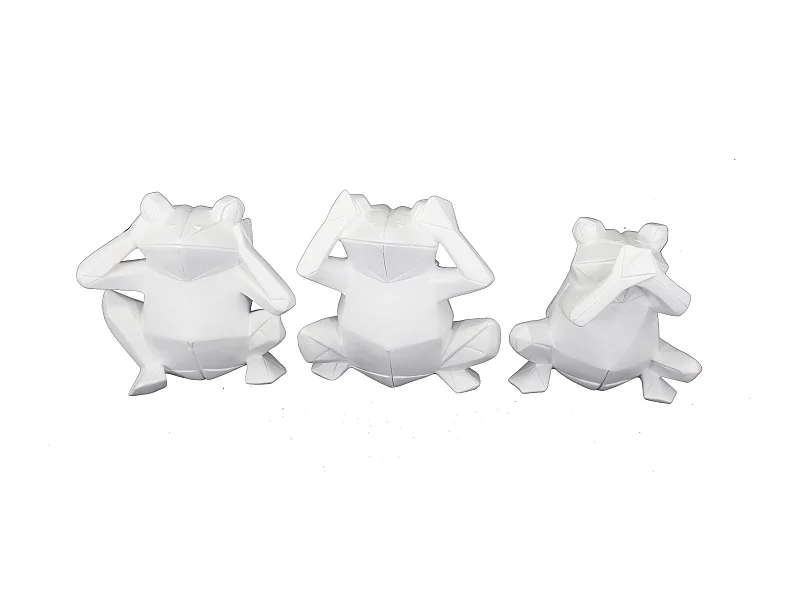 FIGURA RESINA 18,5X13X17,8 RANA 3 SURT.