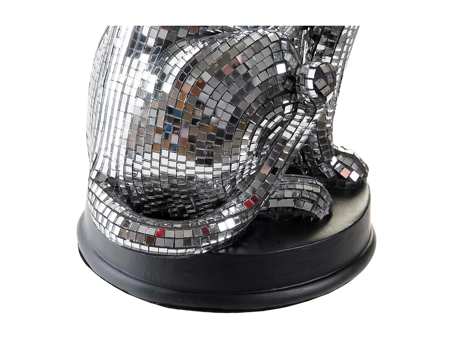 Figurine en Résine Leopardo Espejo 19,5x16x31,5 cm - Décoration Moderne pour Maison et Bureau